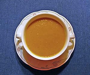 Kürbissuppe mit Ingwer