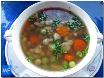 Rindfleischsuppe mit Leberspätzle