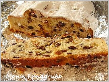 Weihnachtsstollen, Anschnitt